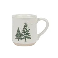 Holiday Tree Textured Stoneware Mug