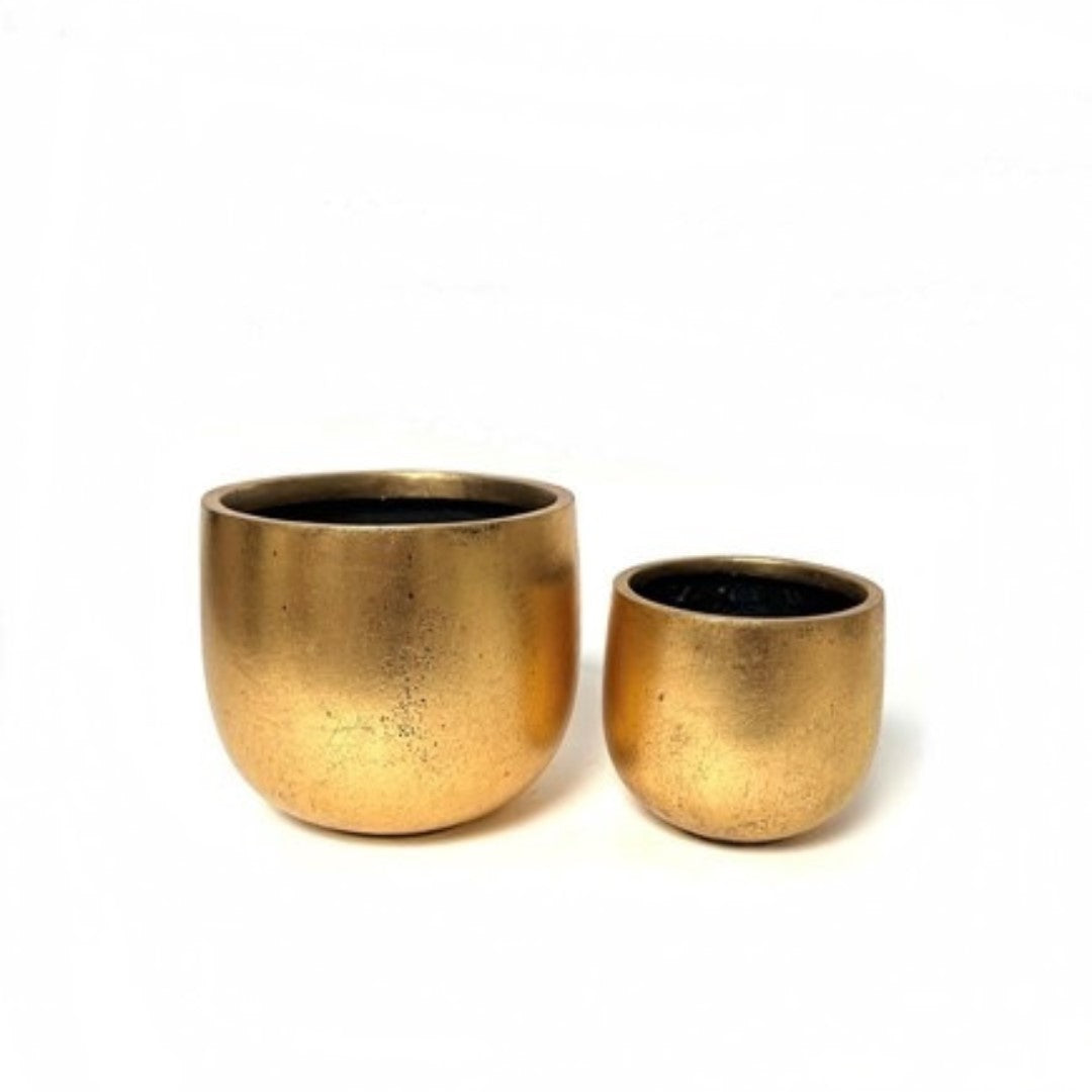 Gold Cylinder pot