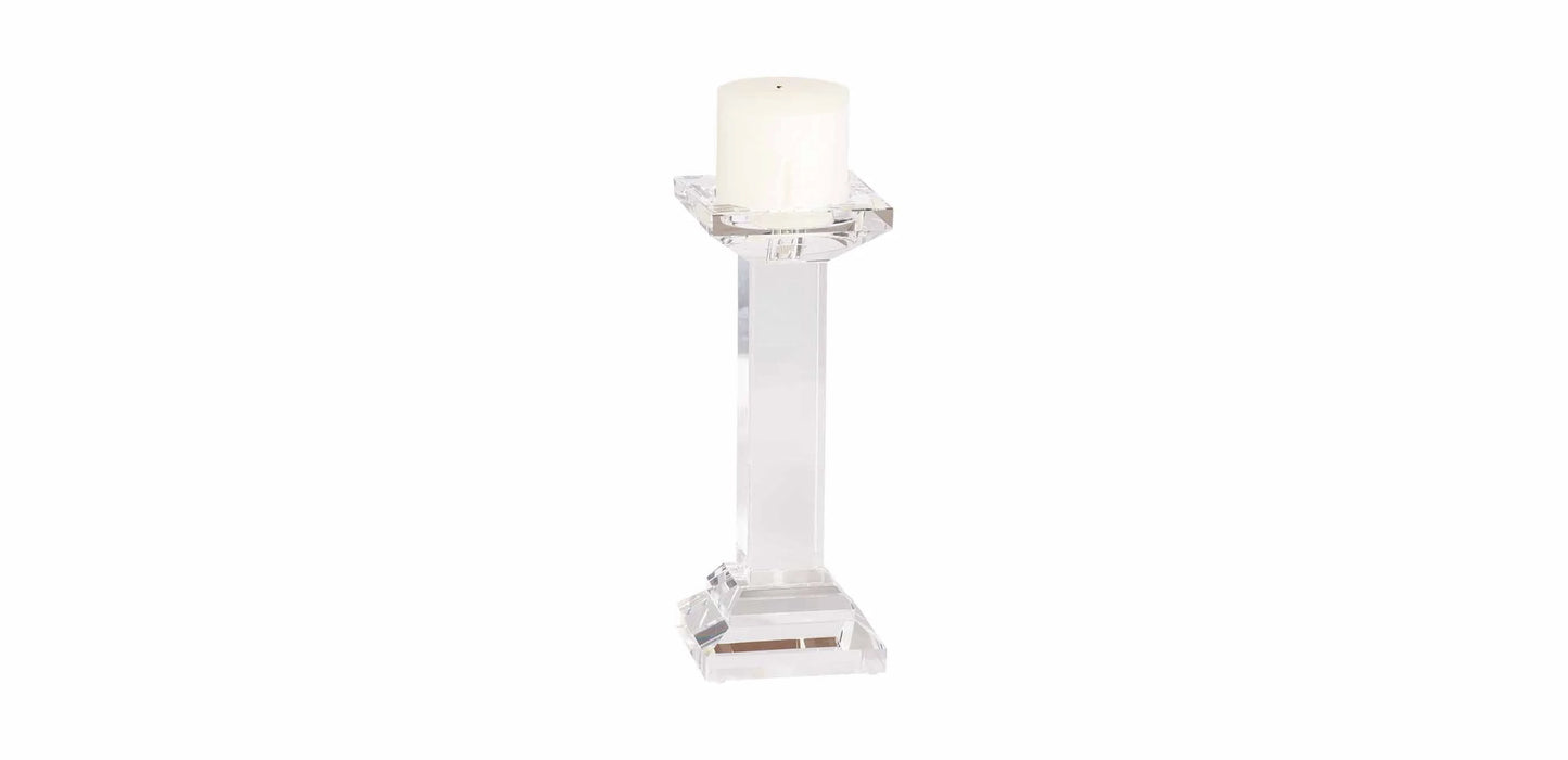 Crystal Pillar Candle Holder