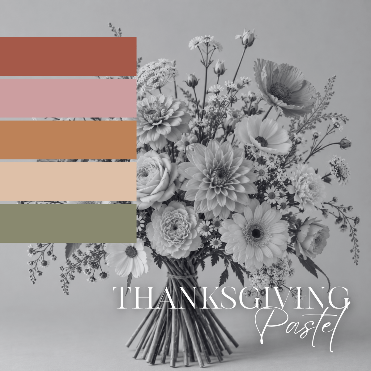 Thanksgiving Harvest Pastel Bouquet