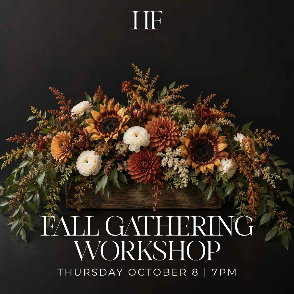 Fall Gathering Workshop: Wreath or Thanksgiving Tablescape + Charcuterie