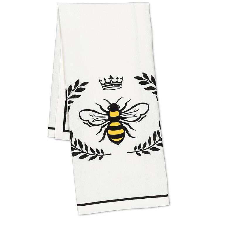 Bee in Crest Tea Towel