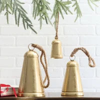 Golden Ornament Bell Set of 2
