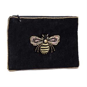 Black Bee Zipper Pouch