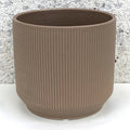 Matte Cafe Beige Dolomite Pot 4"