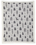Grey Tree Blanket