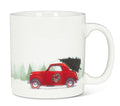 Car and Truck with Trees Mug