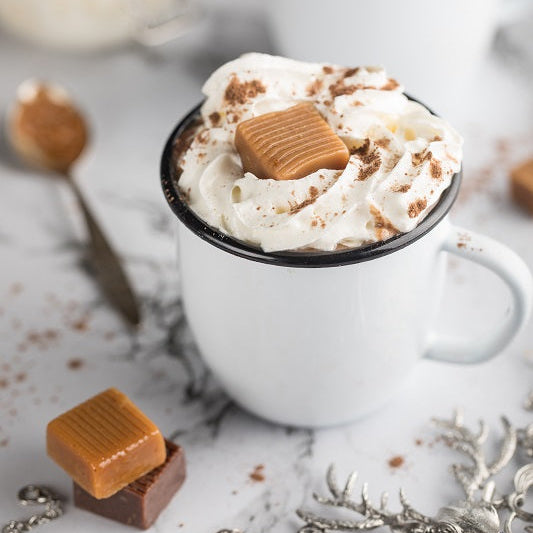 No Sugar Added Salted Caramel Hot Chocolate