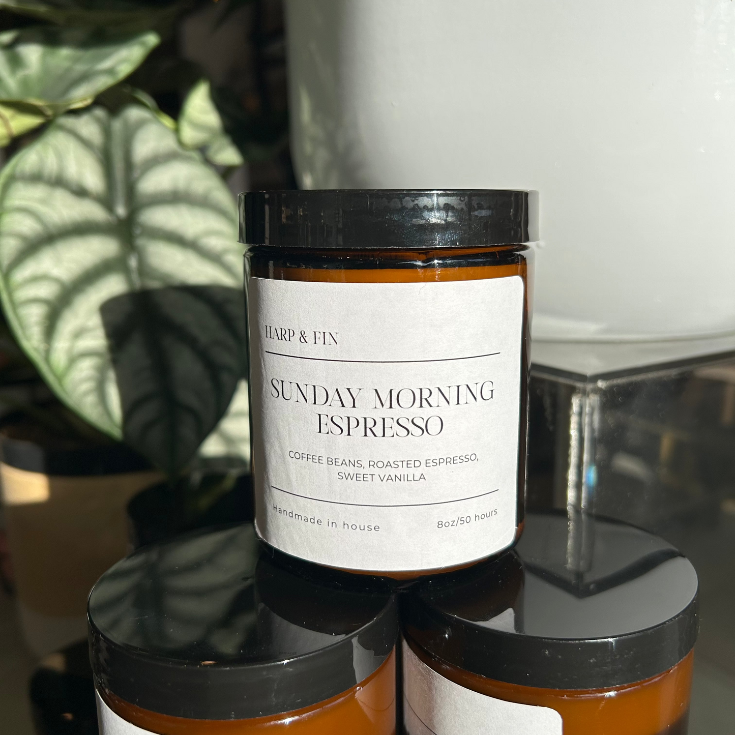 Harp & Fin Amber Jar Candles