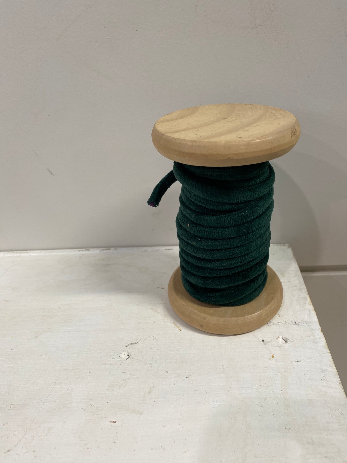 Velvet Rope on Wooden Spools
