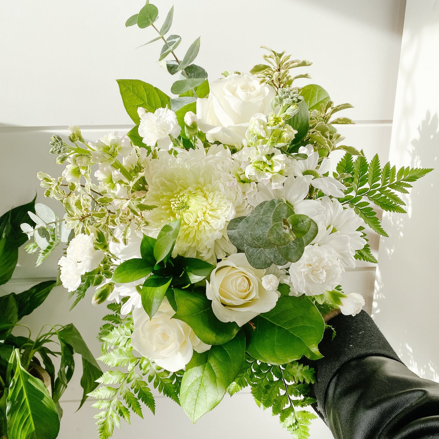 THE PATRICIA All White Loose Hand-Tied Bouquet