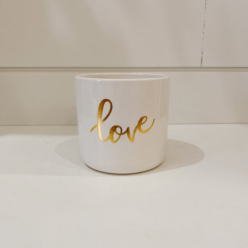 "Love" Plant Pot