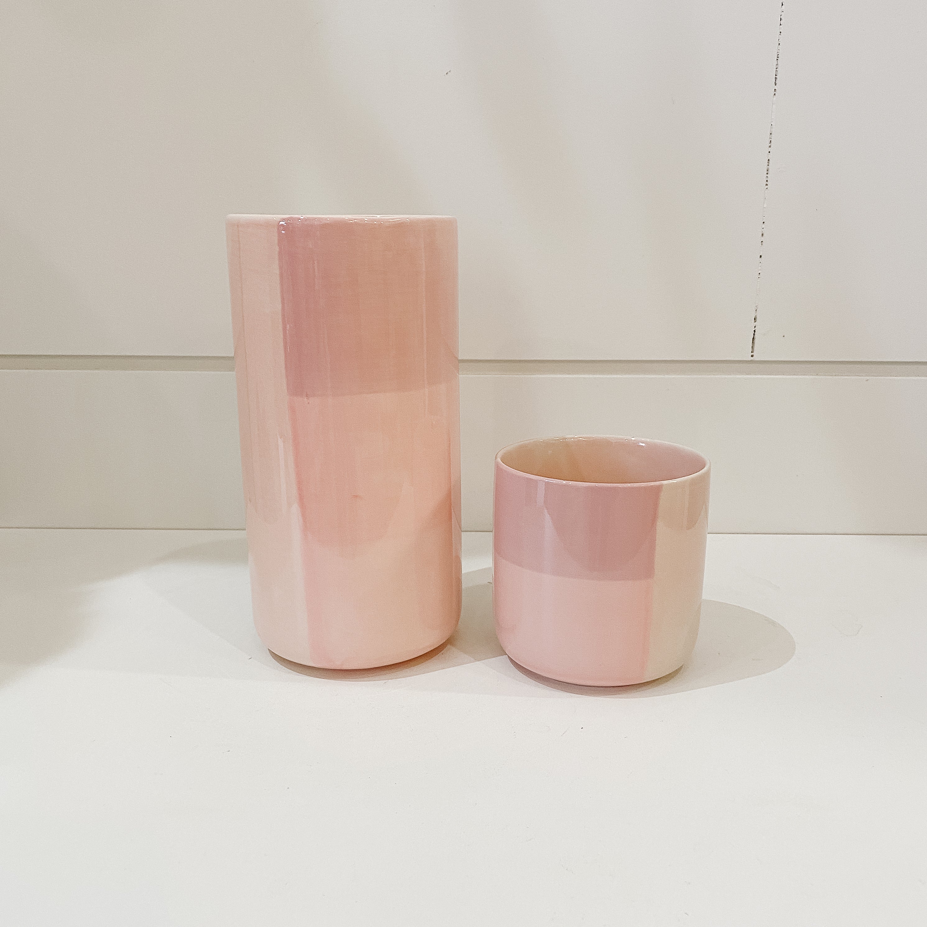 Modern Pink Ceramic Vase