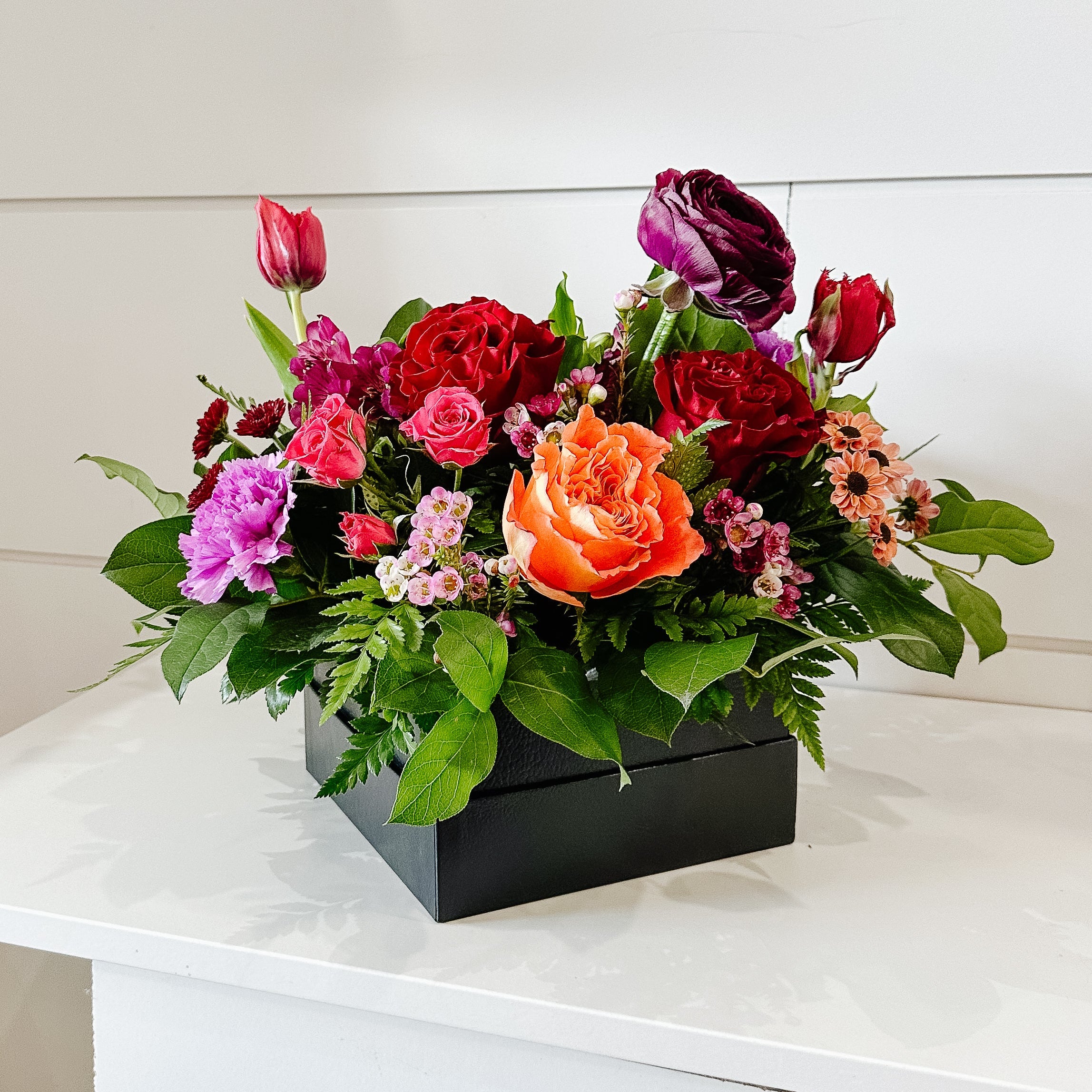 "Bold & Beautiful" Floral Box Arrangement