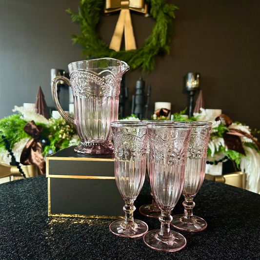 Desiree Pink Glassware Bundle