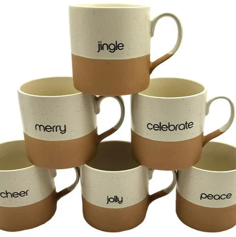 Holiday Word Mugs