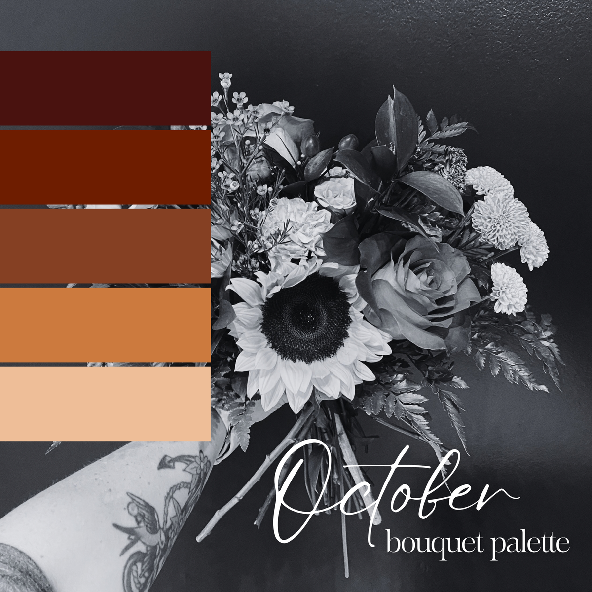 OCTOBER Loose Hand-Tied Bouquet