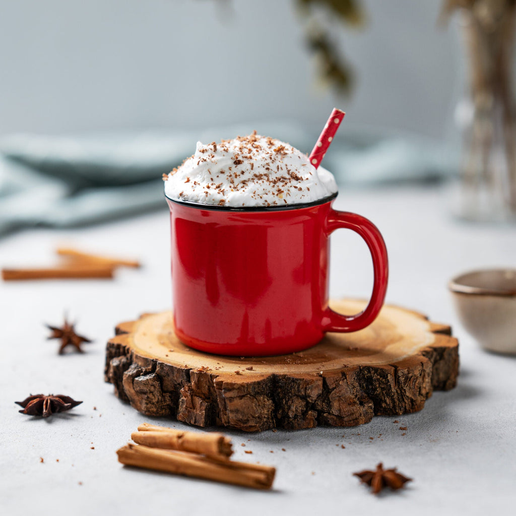 Red Cocoa Mug Hot Chocolate Pouch