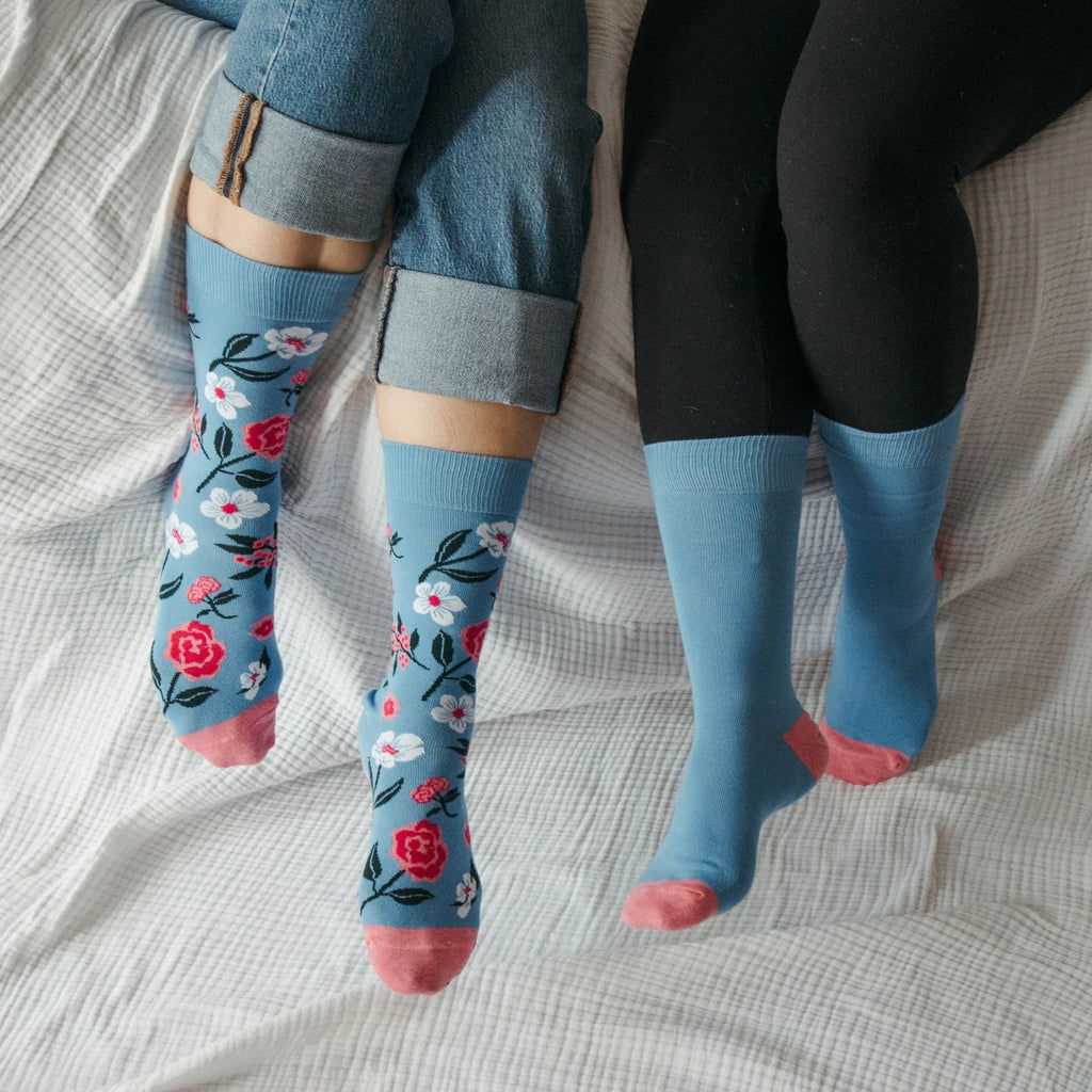 Vintage Floral Pima Socks 2-Pack