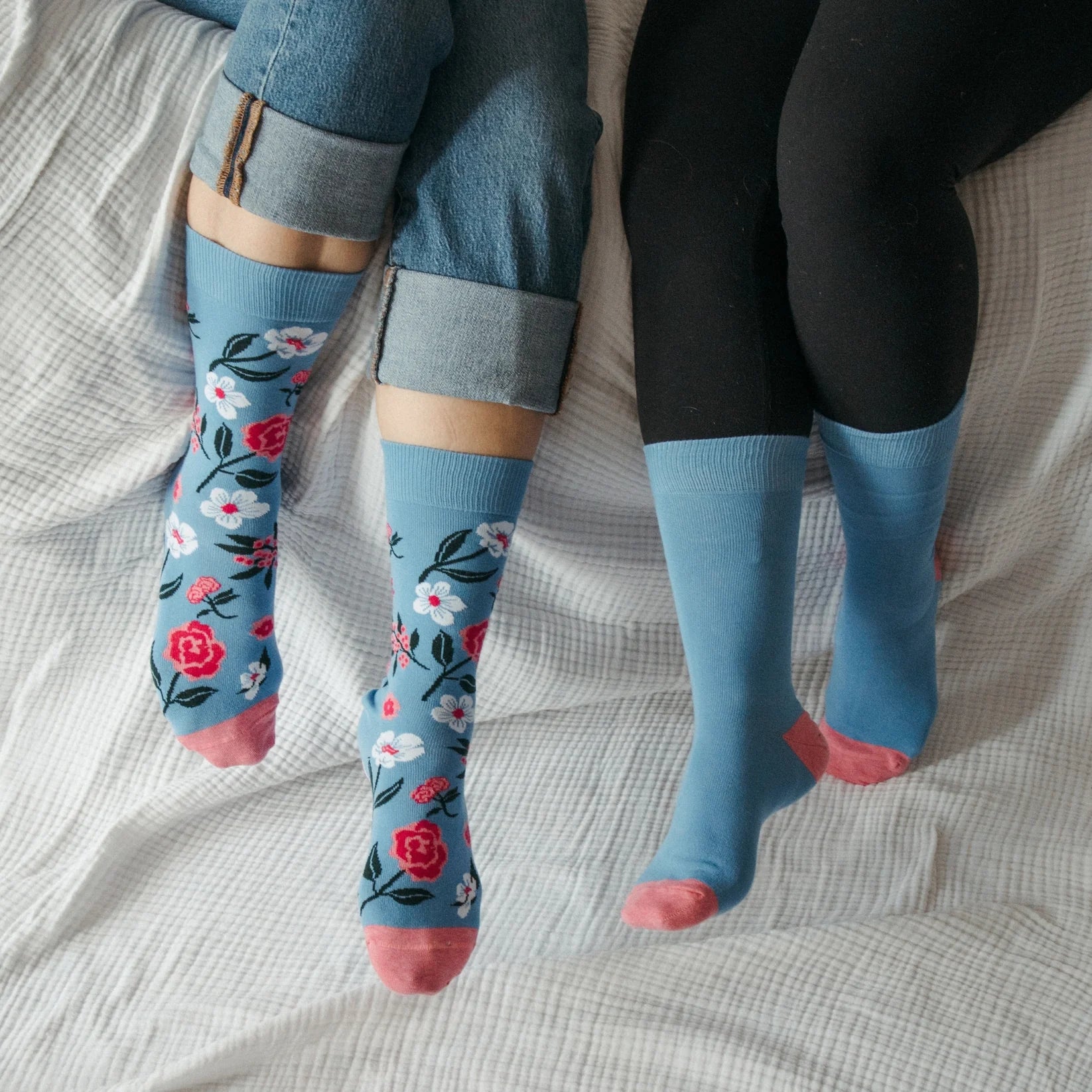 Vintage Floral Pima Socks 2-Pack