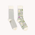 Garden Botanical & Solid Pima Socks 2-Pack
