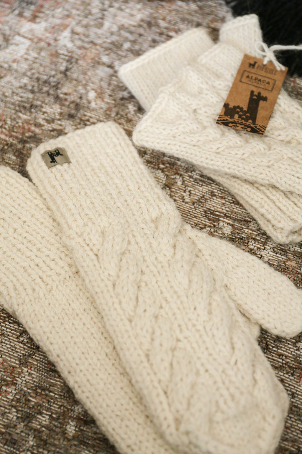 Hand-Knit Alpaca Mittens