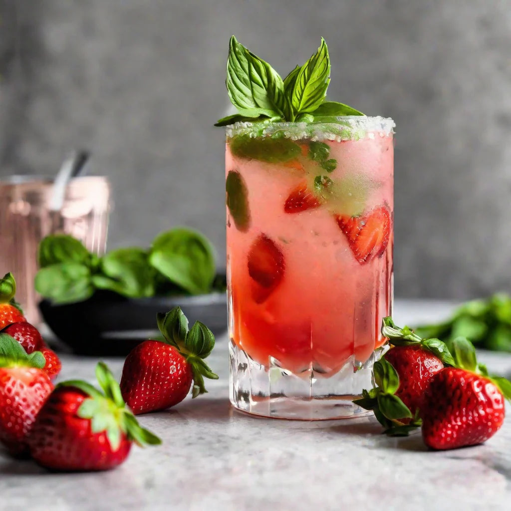 Strawberry Lime Margarita | Kindled by Harp & Fin
