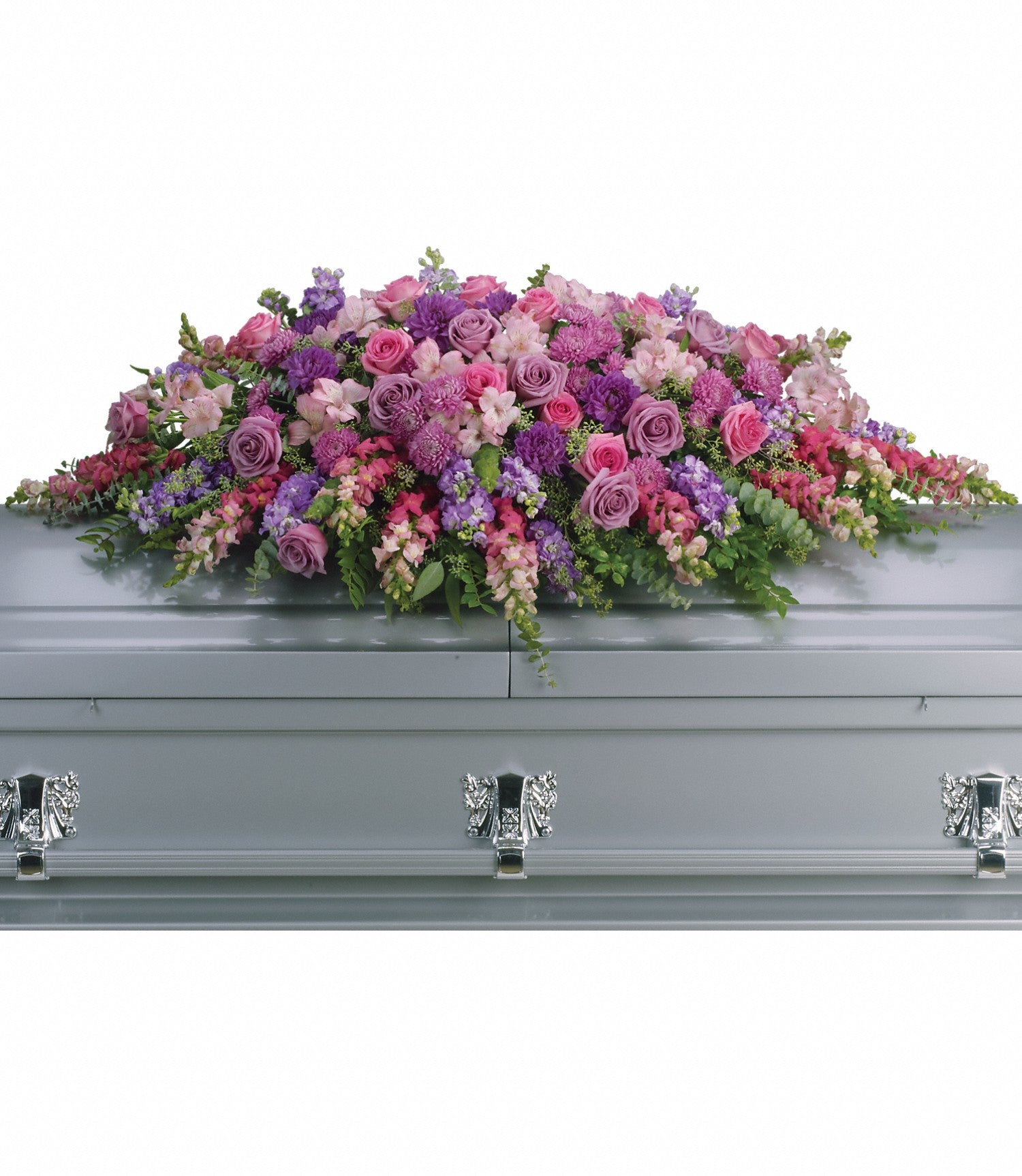 Lavender Tribute Casket Spray: T235-2A