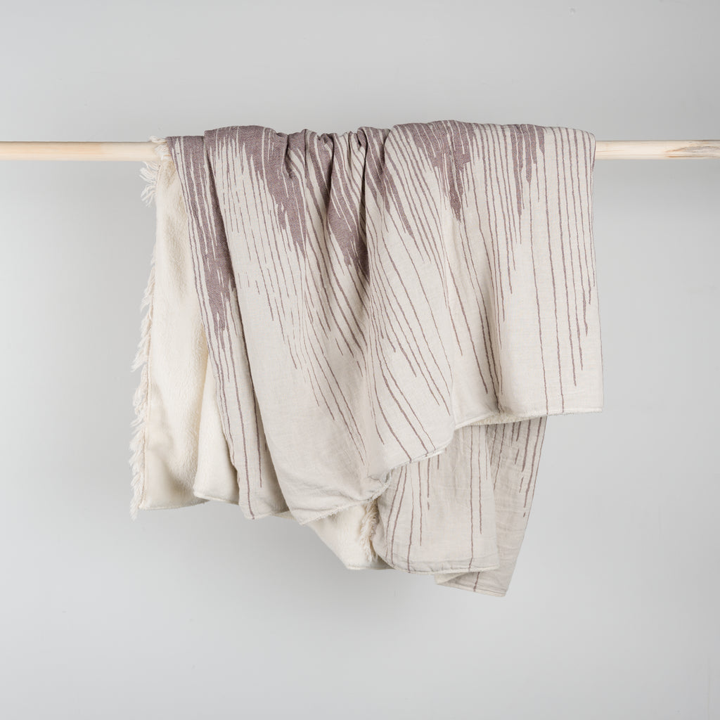 Sound Waves Fleece Lined Throw