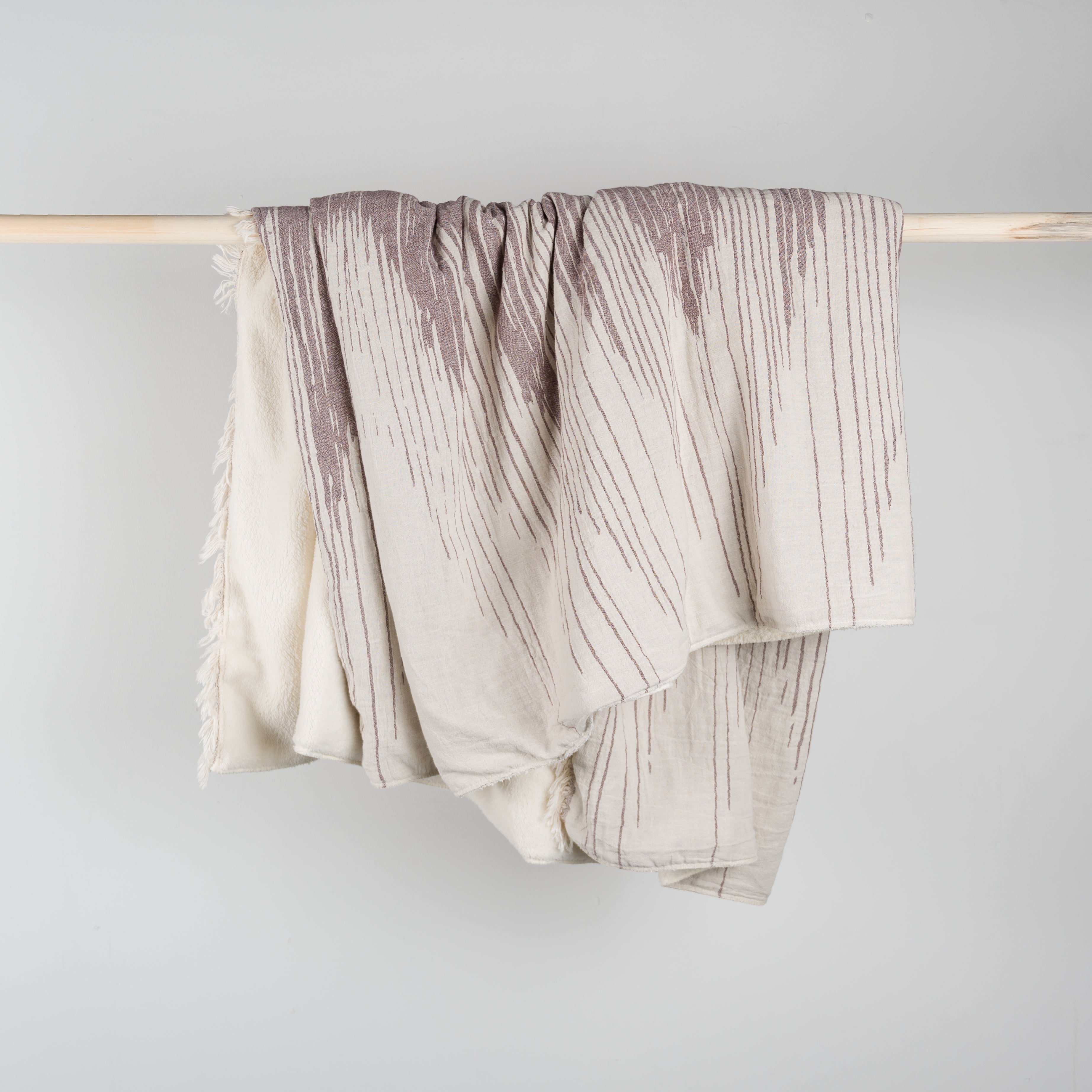 Sound Waves Fleece Lined Throw