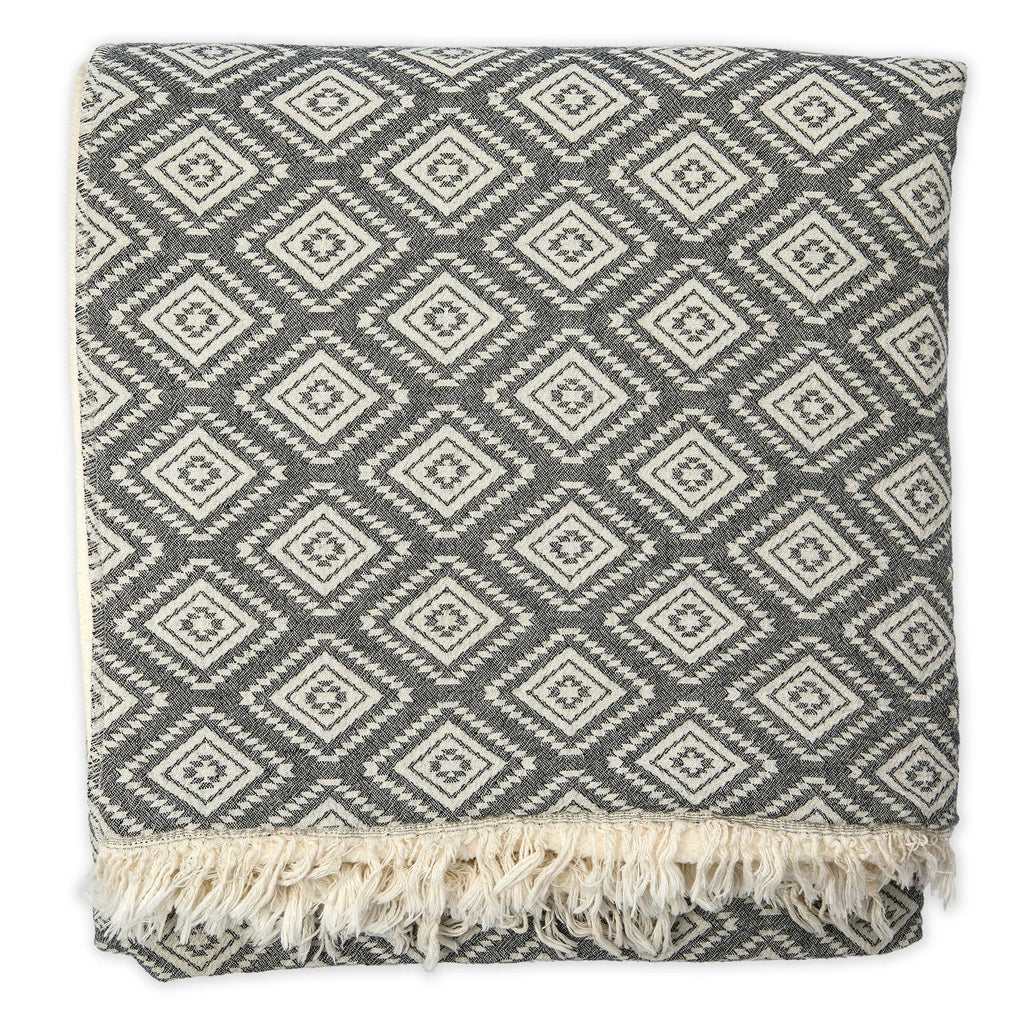 Pyramid Fleece-Lined Throw