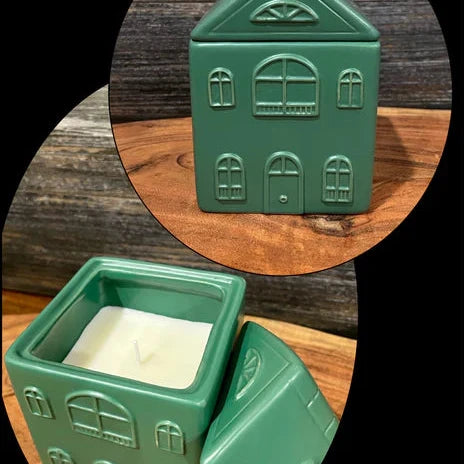 Ceramic House Candle