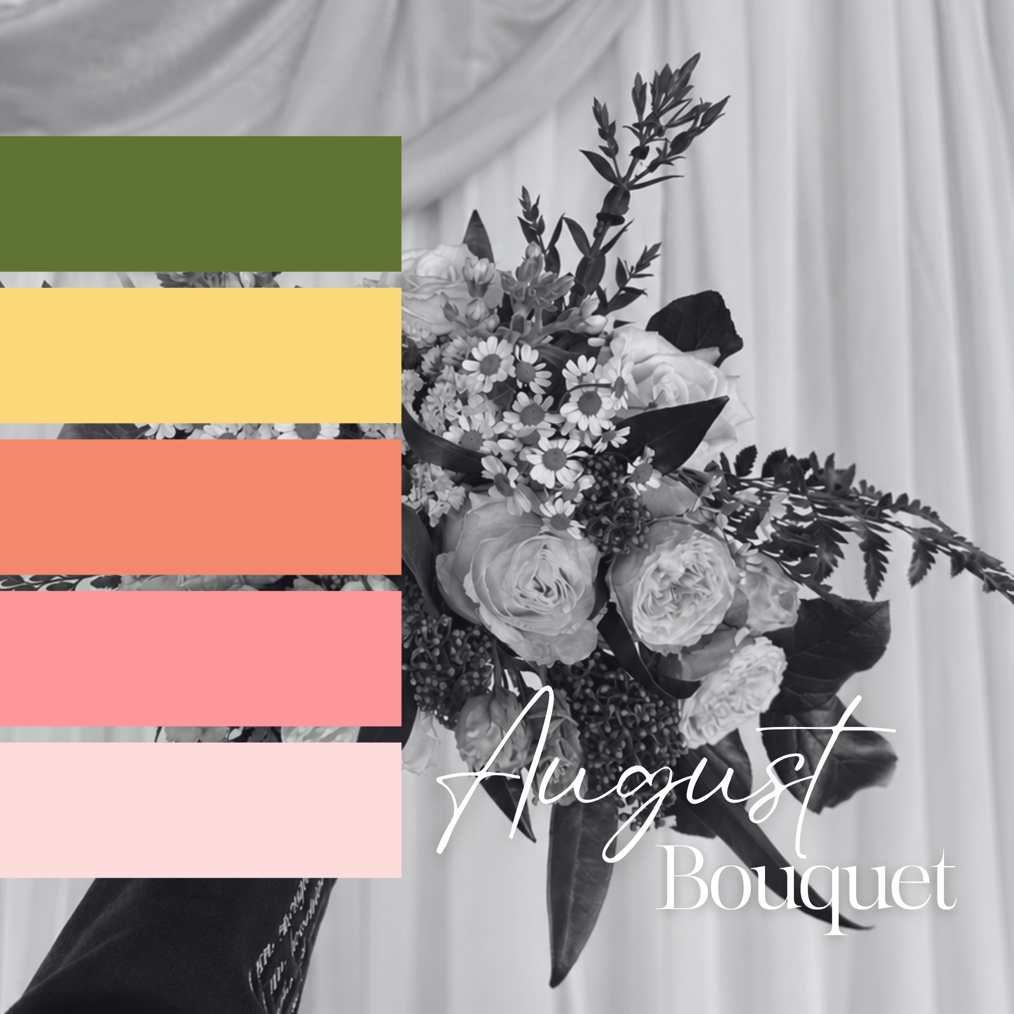 AUGUST Loose Hand-Tied Bouquet