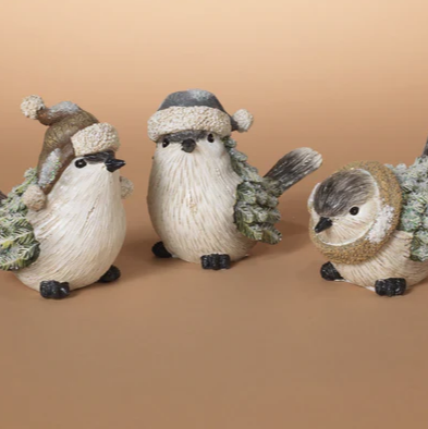 Winter Bird Figurine