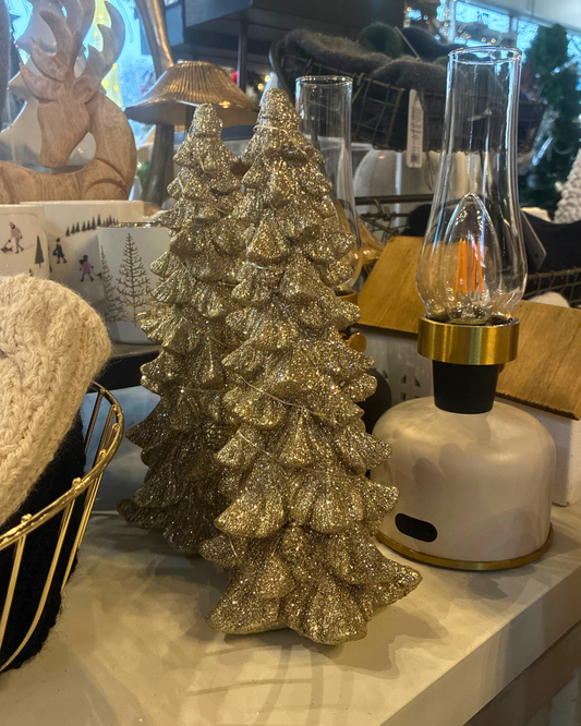 10" Gold Glitter Tree