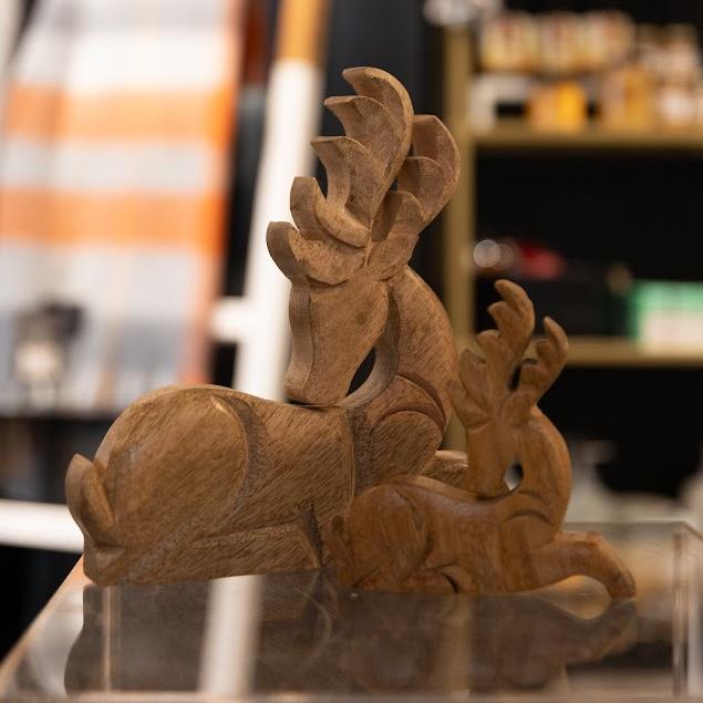 Natural Wood Deer