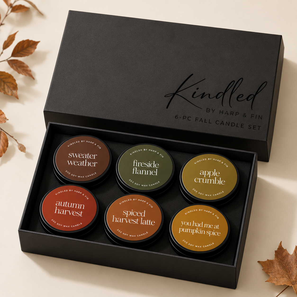 Kindled 6-PC Fall Candle Discovery Set | PREORDER