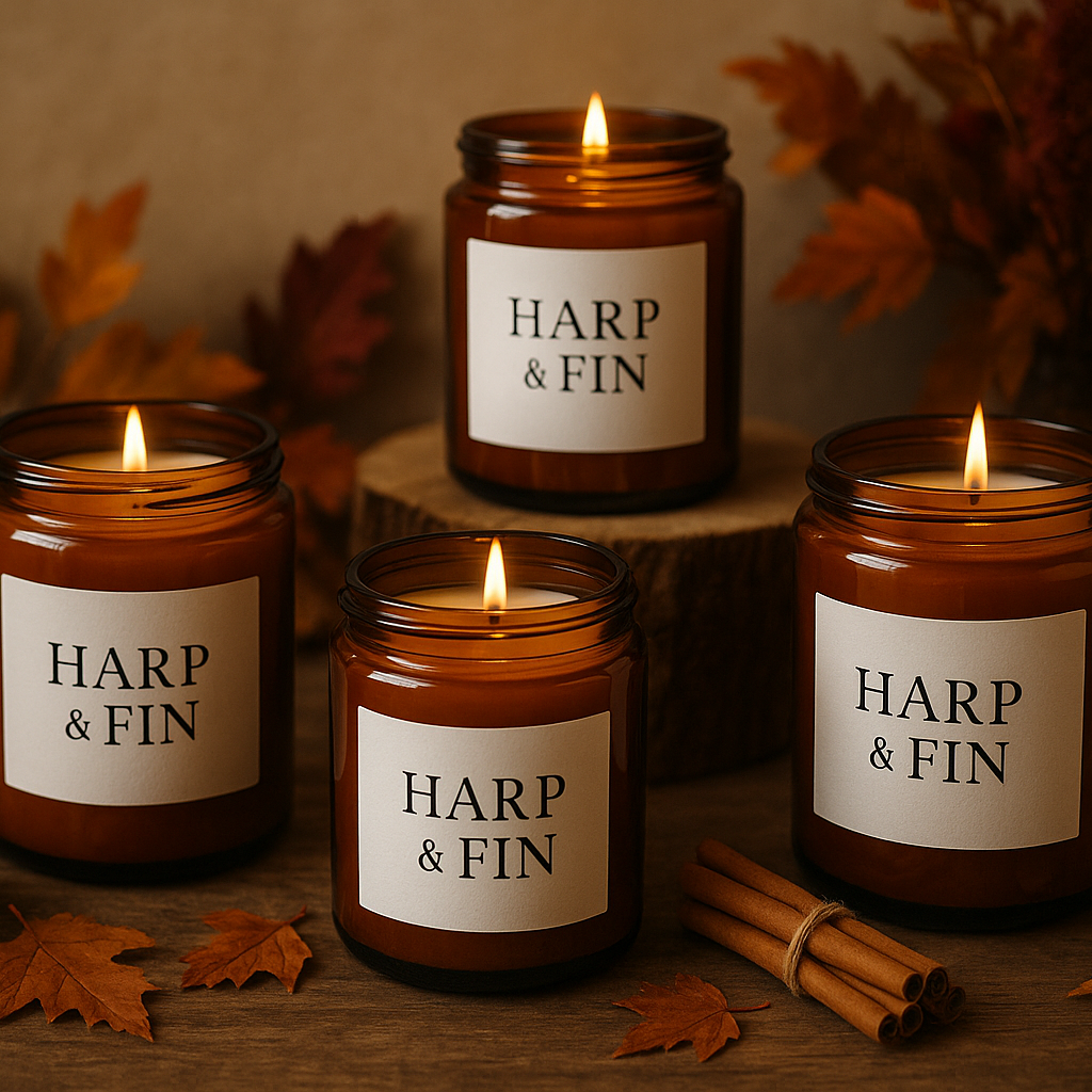 labels to just say harp & fin