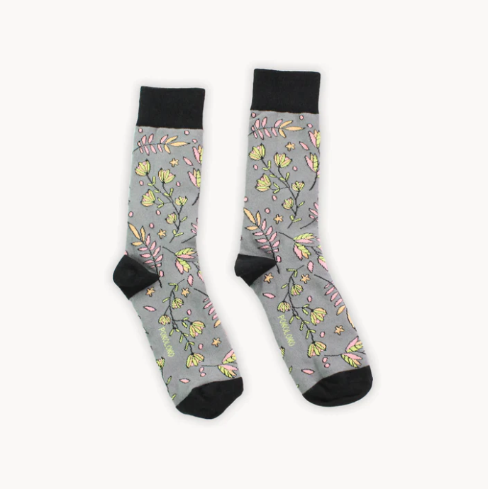 Night Floral Pima Socks