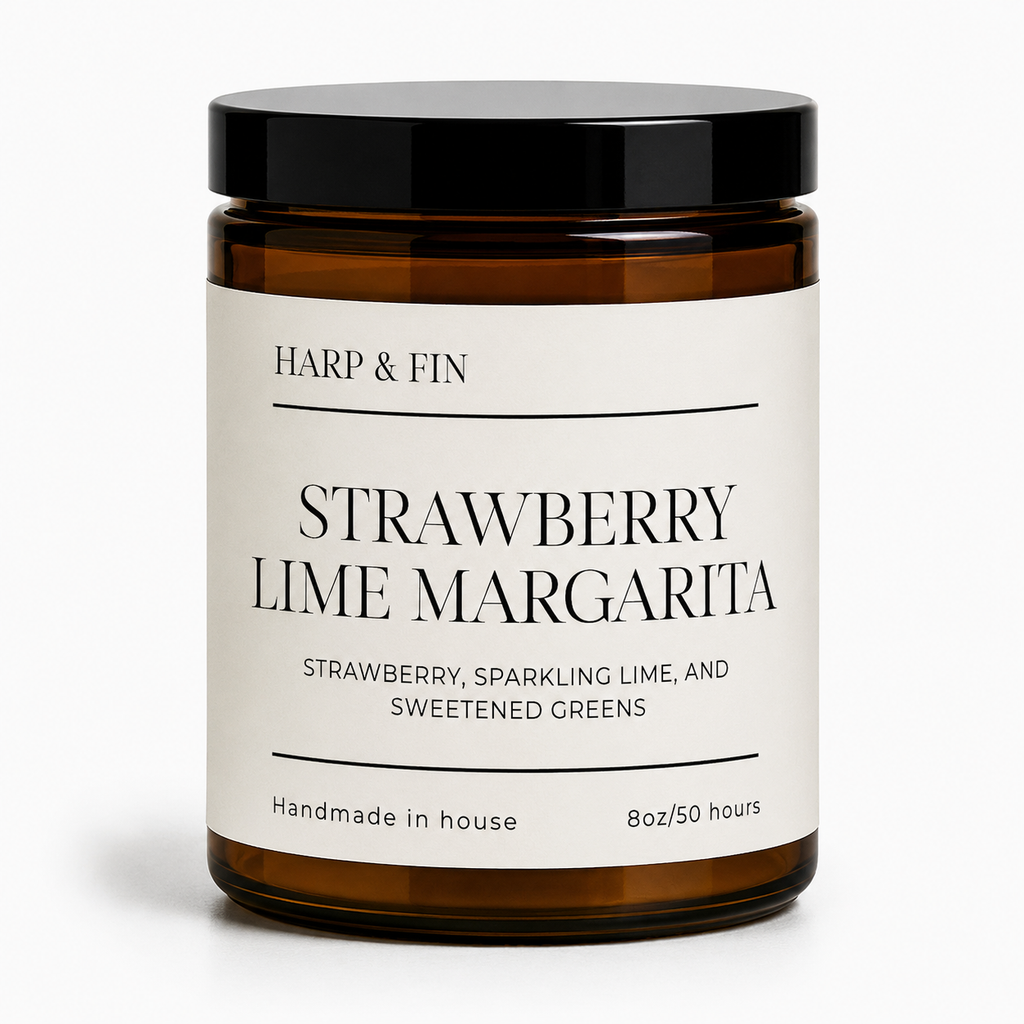 Strawberry Lime Margarita | Kindled by Harp & Fin