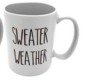 Fall & Winter Text Mugs