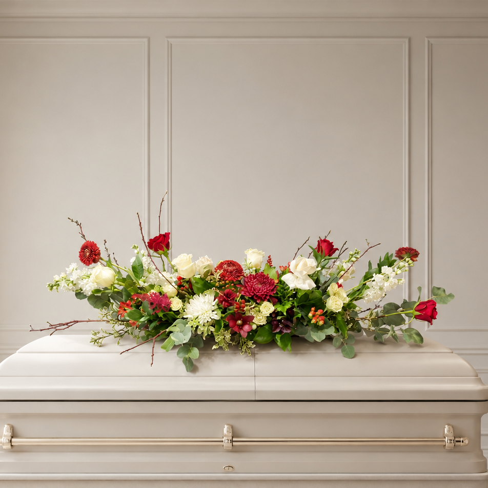 "TIMELESS DEVOTION" Casket Spray - HF SIGNATURE STYLE