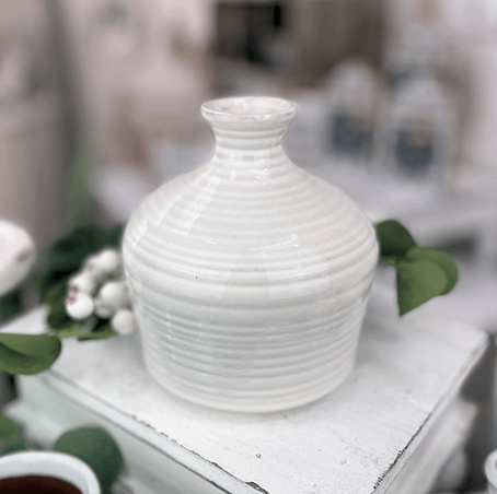 White Ceramic Vases - Assorted Styles