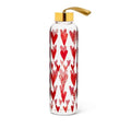 Heart Glass Water Bottle