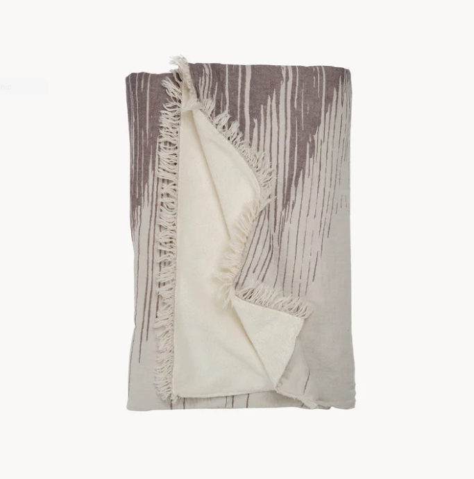 Sound Waves Fleece Lined Throw