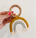 Macrame Rainbow Teether-Spring Storm