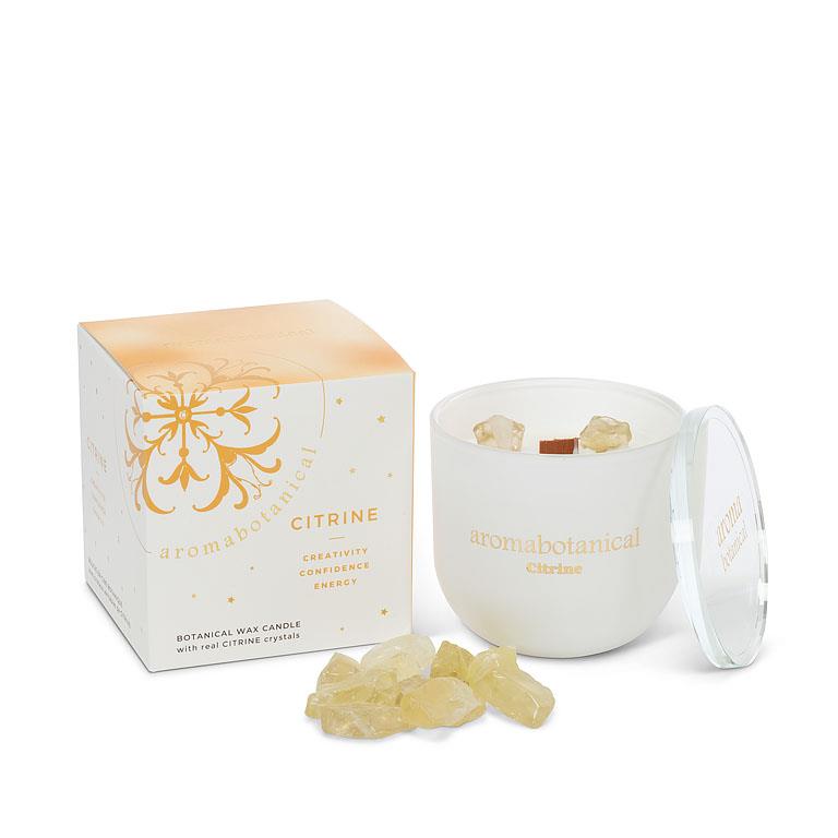 Crystal Stone Candles for Well-Being