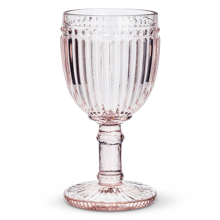 Pink Dot & Panel Glassware