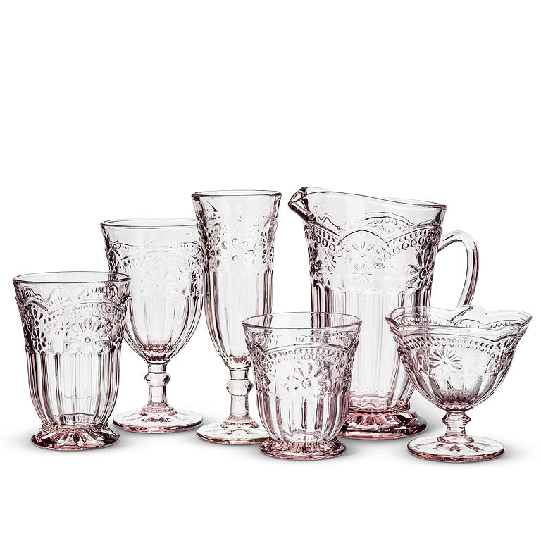Desiree Pink Glass Collection