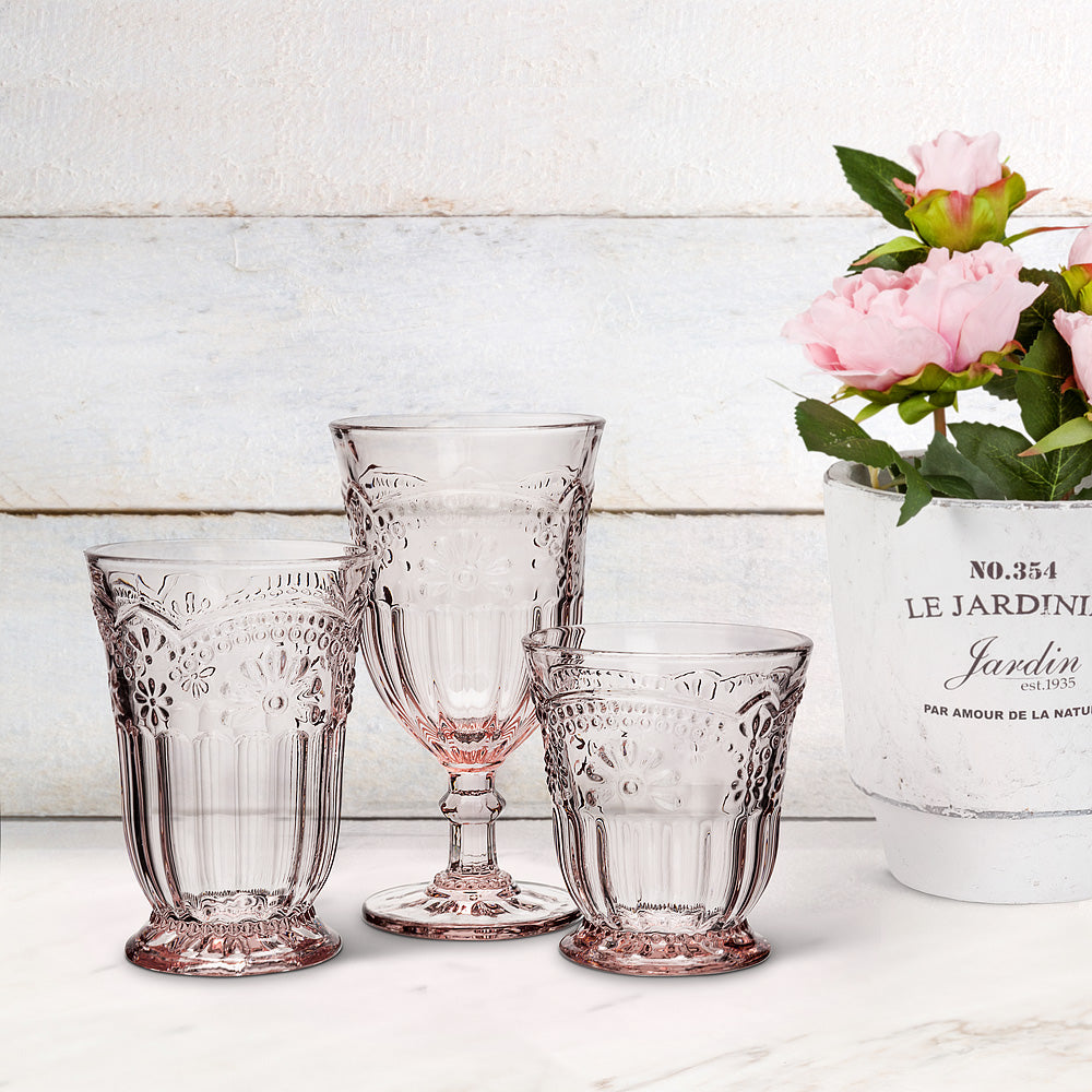 Desiree Pink Glass Collection